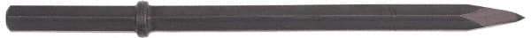 Ingersoll-Rand - 14" OAL, 1-1/8" Shank Diam, Moil Point Chisel - Hex Drive, Hex Shank, Steel - Top Tool & Supply