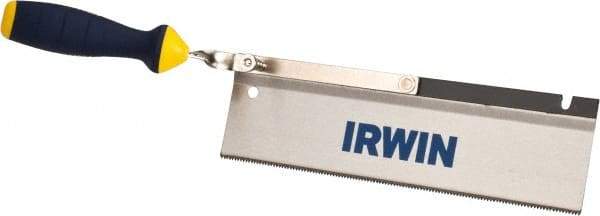 Irwin - 10" High Carbon Steel Blade Dovetail Saw - Plastic Handle, Ergonomic, 17-1/4" OAL - Top Tool & Supply