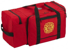 Ergodyne - 3 Pocket, 7,280 Cubic Inch, 1000D Nylon Empty Gear Bag - 21 Inch Wide x 15 Inch Deep x 16 Inch High, Red, Fire and Rescue Logo, Model No. 5005 - Top Tool & Supply