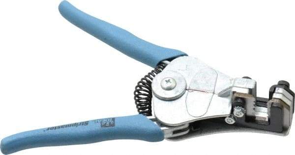 Ideal - 22 to 14 AWG Capacity Automatic Wire Stripper - 7" OAL, Plastic Cushion Handle - Top Tool & Supply