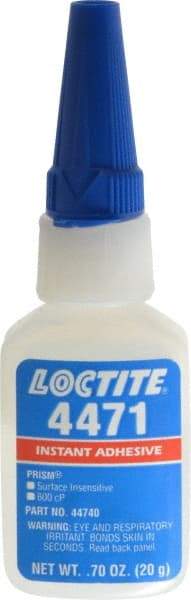 Loctite - 0.70 oz Bottle Clear Instant Adhesive - Series 4471 - Top Tool & Supply