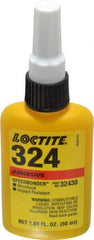 Loctite - 50 mL Bottle Structural Adhesive - 5 min Working Time, 3,000 to 3,600 psi Shear Strength, Series 324 - Top Tool & Supply