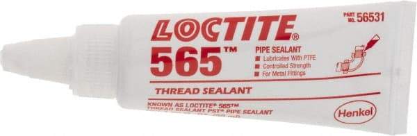 Loctite - 50 mL Tube White Pipe Sealant - 300°F Max Working Temp, For Threaded Metal Fittings - Top Tool & Supply