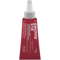 Loctite - 50 mL Tube Red Dimethacrylate Ester Joint Sealant - -65 to 300°F Operating Temp, 4 to 24 hr Full Cure Time, Series 518 - Top Tool & Supply