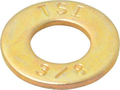 Value Collection - 3/8" Screw, Grade 8 Alloy Steel SAE Flat Washer - 13/32" ID x 13/16" OD, 1/16" Thick - Top Tool & Supply