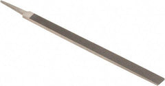 Nicholson - 12" Standard Precision Swiss Pattern Regular Pillar File - Double Cut, With Tang - Top Tool & Supply