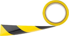 Irwin - Black & Yellow Striped PVC Tape - 2" Wide x 54' Long, General Traffic - Top Tool & Supply