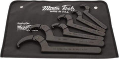 Martin Tools - 3/4" to 6-1/4" Capacity, Pin Spanner Wrench Set - Adjustable - Top Tool & Supply