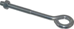 Gibraltar - 5/16-18, Zinc-Plated Finish, Steel Wire Turned Open Eye Bolt - 2" Thread Length, 5/8" ID x 1-1/4" OD, 3-1/2" Shank Length - Top Tool & Supply