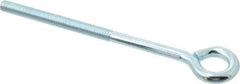 Gibraltar - 5/16-18, Zinc-Plated Finish, Steel Wire Turned Open Eye Bolt - 3" Thread Length, 5/8" ID x 1-1/4" OD, 5" Shank Length - Top Tool & Supply