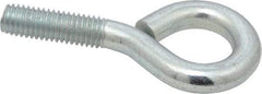 Gibraltar - 1/2-13, Zinc-Plated Finish, Steel Wire Turned Open Eye Bolt - 1-1/2" Thread Length, 1" ID x 2" OD, 2" Shank Length - Top Tool & Supply