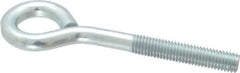 Gibraltar - 1/2-13, Zinc-Plated Finish, Steel Wire Turned Open Eye Bolt - 2-1/2" Thread Length, 1" ID x 2" OD, 4" Shank Length - Top Tool & Supply