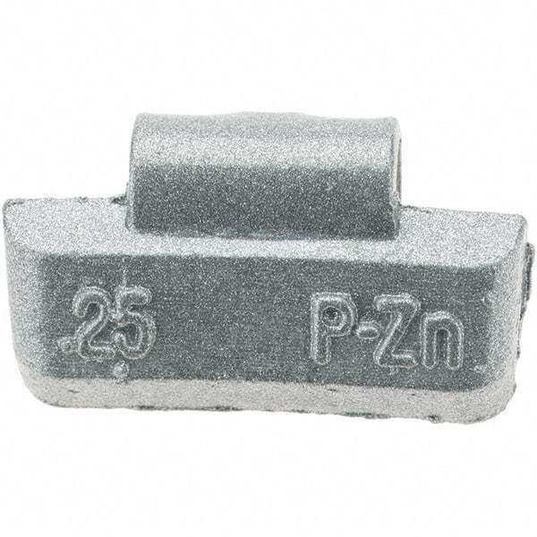 Perfect Equipment - 0.25 oz P Wheel Weight - Zinc, For Use with Automotive & Light Trucks - Top Tool & Supply