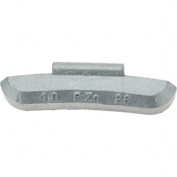 Perfect Equipment - 1 oz P Wheel Weight - Zinc, For Use with Automotive & Light Trucks - Top Tool & Supply