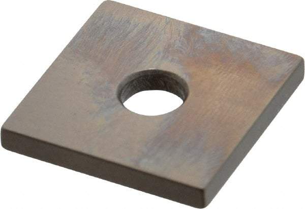 Mitutoyo - 0.121" Square Steel Gage Block - Accuracy Grade 0, Includes Certificate of Inspection - Top Tool & Supply