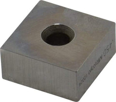 Mitutoyo - 0.45" Square Steel Gage Block - Accuracy Grade 0, Includes Certificate of Inspection - Top Tool & Supply