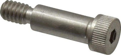 Made in USA - 5/16" Shoulder Diam x 3/4" Shoulder Length, 1/4-20 UNC, Hex Socket Shoulder Screw - 300, 18-8 Stainless Steel, Uncoated, 7/32" Head Height x 7/16" Head Diam - Top Tool & Supply