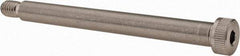 Made in USA - 3/8" Shoulder Diam x 3-3/4" Shoulder Length, 5/16-18 UNC, Hex Socket Shoulder Screw - 300, 18-8 Stainless Steel, Uncoated, 1/4" Head Height x 9/16" Head Diam - Top Tool & Supply