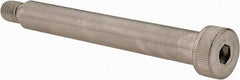 Made in USA - 1/2" Shoulder Diam x 3-3/4" Shoulder Length, 3/8-16 UNC, Hex Socket Shoulder Screw - 300, 18-8 Stainless Steel, Uncoated, 5/16" Head Height x 3/4" Head Diam - Top Tool & Supply