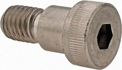 Made in USA - 5/8" Shoulder Diam x 1/2" Shoulder Length, 1/2-13 UNC, Hex Socket Shoulder Screw - 300, 18-8 Stainless Steel, Uncoated, 3/8" Head Height x 7/8" Head Diam - Top Tool & Supply