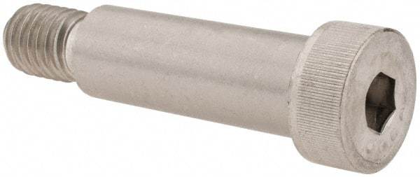 Made in USA - 5/8" Shoulder Diam x 1-3/4" Shoulder Length, 1/2-13 UNC, Hex Socket Shoulder Screw - 300, 18-8 Stainless Steel, Uncoated, 3/8" Head Height x 7/8" Head Diam - Top Tool & Supply