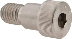 Made in USA - 3/4" Shoulder Diam x 5/8" Shoulder Length, 5/8-11 UNC, Hex Socket Shoulder Screw - 300, 18-8 Stainless Steel, Uncoated, 1/2" Head Height x 1" Head Diam - Top Tool & Supply