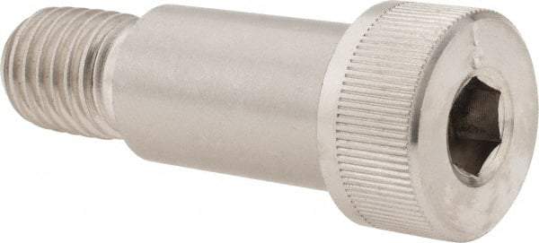 Made in USA - 3/4" Shoulder Diam x 1-1/4" Shoulder Length, 5/8-11 UNC, Hex Socket Shoulder Screw - 300, 18-8 Stainless Steel, Uncoated, 1/2" Head Height x 1" Head Diam - Top Tool & Supply