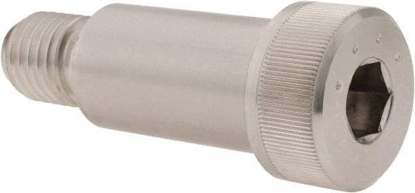 Made in USA - 1" Shoulder Diam x 1-3/4" Shoulder Length, 3/4-10 UNC, Hex Socket Shoulder Screw - 300, 18-8 Stainless Steel, Uncoated, 5/8" Head Height x 1-5/16" Head Diam - Top Tool & Supply