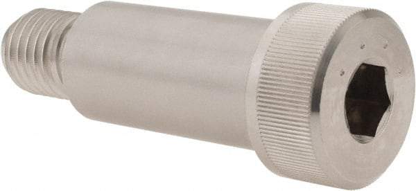 Made in USA - 1" Shoulder Diam x 2" Shoulder Length, 3/4-10 UNC, Hex Socket Shoulder Screw - 300, 18-8 Stainless Steel, Uncoated, 5/8" Head Height x 1-5/16" Head Diam - Top Tool & Supply