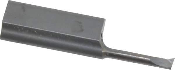 HORN - 0.079" Min Bore Diam, 0.354" Max Bore Depth, 1/16 Shank Diam, Profile Boring Bar - 0.002" Corner Radius, Right Hand Cut, Solid Carbide, Uncoated - Exact Industrial Supply