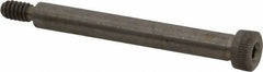 Value Collection - 1/4" Shoulder Diam x 2" Shoulder Length, #10-24 UNC, Hex Socket Shoulder Screw - 18-8 Stainless Steel, Uncoated, 3/16" Head Height x 3/8" Head Diam - Top Tool & Supply