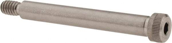 Value Collection - 5/16" Shoulder Diam x 2-1/4" Shoulder Length, 1/4-20 UNC, Hex Socket Shoulder Screw - 18-8 Stainless Steel, Uncoated, 7/32" Head Height x 7/16" Head Diam - Top Tool & Supply