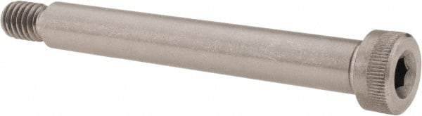 Value Collection - 3/8" Shoulder Diam x 2-3/4" Shoulder Length, 5/16-18 UNC, Hex Socket Shoulder Screw - 18-8 Stainless Steel, Uncoated, 1/4" Head Height x 9/16" Head Diam - Top Tool & Supply