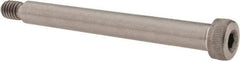 Value Collection - 3/8" Shoulder Diam x 3-1/4" Shoulder Length, 5/16-18 UNC, Hex Socket Shoulder Screw - 18-8 Stainless Steel, Uncoated, 1/4" Head Height x 9/16" Head Diam - Top Tool & Supply