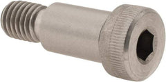 Value Collection - 5/8" Shoulder Diam x 1" Shoulder Length, 1/2-13 UNC, Hex Socket Shoulder Screw - 18-8 Stainless Steel, Uncoated, 3/8" Head Height x 7/8" Head Diam - Top Tool & Supply