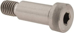 Value Collection - 5/8" Shoulder Diam x 1-1/4" Shoulder Length, 1/2-13 UNC, Hex Socket Shoulder Screw - 18-8 Stainless Steel, Uncoated, 3/8" Head Height x 7/8" Head Diam - Top Tool & Supply