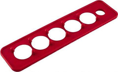 Triton - 10 Piece Capacity Magnetic Socket Holder Strip - 1/4" Drive, Red - Top Tool & Supply