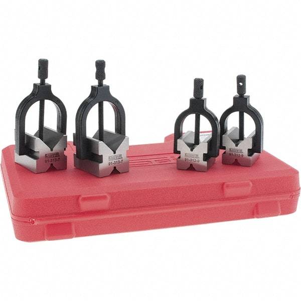 SPI - 1 and 1-1/2" Max Capacity, 90° Angle, V-Block - 1-1/2 and 2" Long x 1-1/4 and 1-1/2" Wide x 1-1/4 and 1-1/2" High - Top Tool & Supply