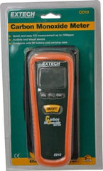 Extech - Audible Alarm, LCD Display, Carbon Monoxide (CO) Meter - Monitors Carbon Monoxide - Top Tool & Supply