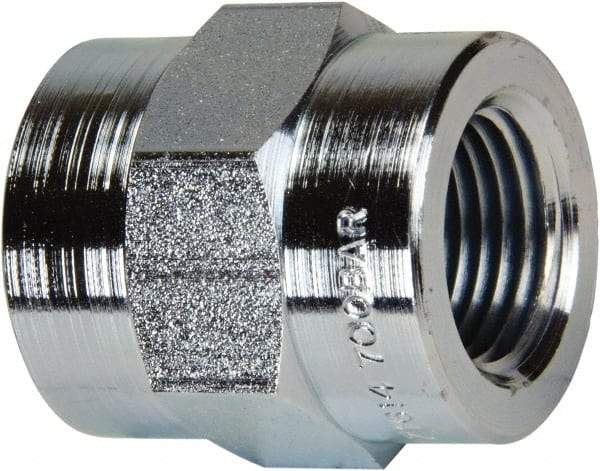 Enerpac - 3/8 NPTF Zinc-Plated Steel Hydraulic Hose Female Coupler - 10,000 psi - Top Tool & Supply