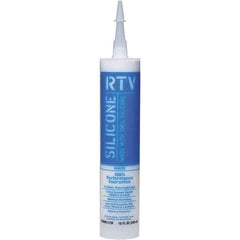 White Lightning - 10 oz Tube White RTV Silicone Sealant - 5 to 7 Days Full Cure Time - Top Tool & Supply