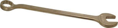 Ampco - 1-1/4" 12 Point Offset Combination Wrench - 15° Offset Angle, 19-1/2" OAL, Aluminum Bronze, Plain Finish - Top Tool & Supply