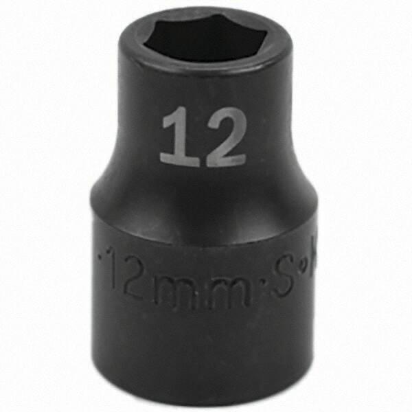 SK - Impact Socket - 1/2"DR 12MM IMPACT SOCKET - Top Tool & Supply