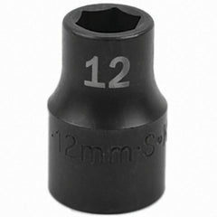 SK - Impact Socket - 1/2"DR 12MM IMPACT SOCKET - Top Tool & Supply