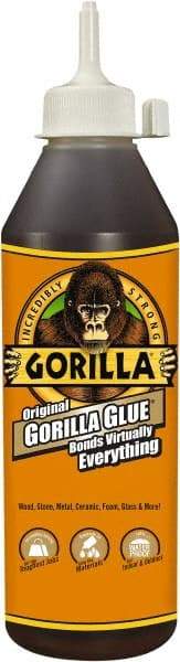 Gorilla Glue - 18 oz Bottle Brown All Purpose Glue - 20 min Working Time - Top Tool & Supply