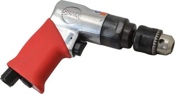 Sioux Tools - 3/8" Keyed Chuck - Pistol Grip Handle, 2,300 RPM, 0.33 hp - Top Tool & Supply