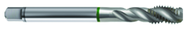 M12x1.75 6H 3-Flute Cobalt Green Ring Semi-Bottoming 40 degree Spiral Flute Tap-Bright - Top Tool & Supply