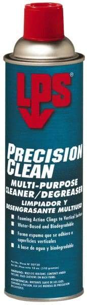 LPS - 18 oz Aerosol Cleaner/Degreaser - Liquid, Biodegradable Cleaner & Degreaser, Unscented - Top Tool & Supply