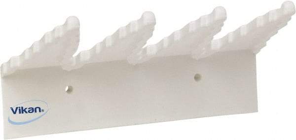 Vikan - 22 Lb, 6-1/2" Wide, 2-1/2" High, Polypropylene, Wall Bracket - 9-1/2" Long, 3 Holders - Top Tool & Supply