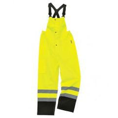 8918BK M LIME SUP BLK BOTT RAIN BIB - Top Tool & Supply